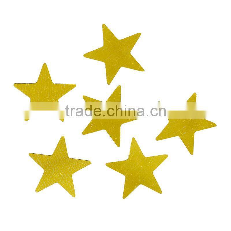 PVC Confetti Party Decoration Pentagram Star Golden