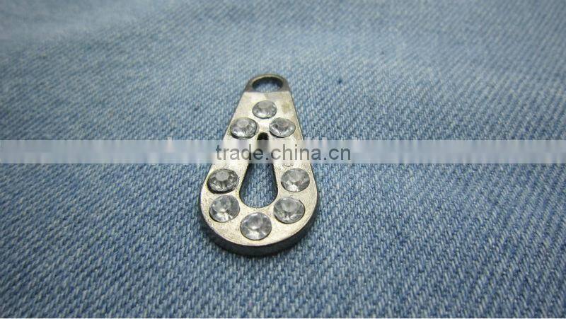 zipper puller metal slider