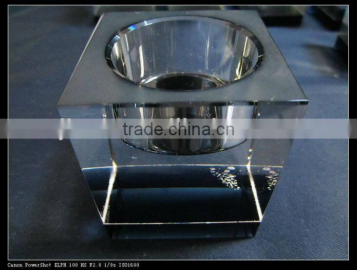 Hot sale black base Crystal candlesticks