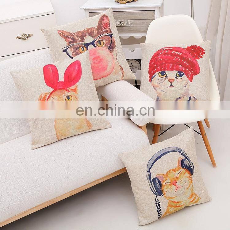 2016 Cat Pillow Decorative Throw Pillow Cushion Cover