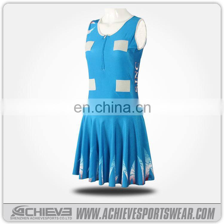 Custom sublimation netball uniforms wholesale netball dresses