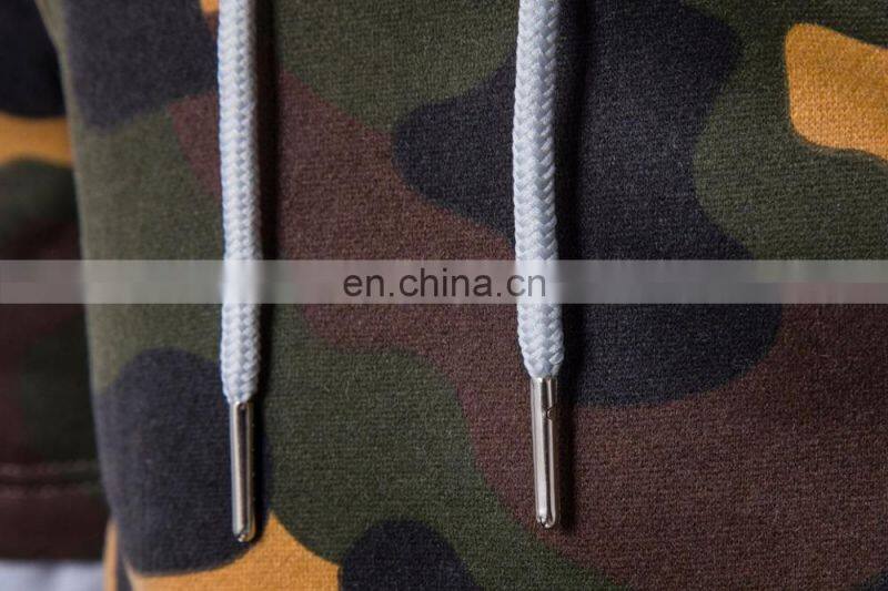 wholesale unique style camo polar fleece hoodie