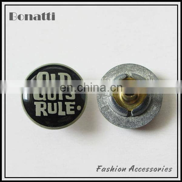 metal jeans button with custom logo