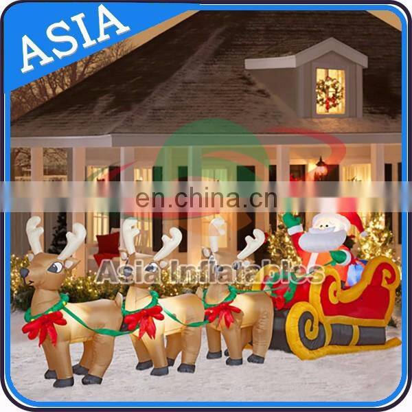 Inflatable Christmas Decorations Inflatable Santa WIht Camper For Yard Decoration