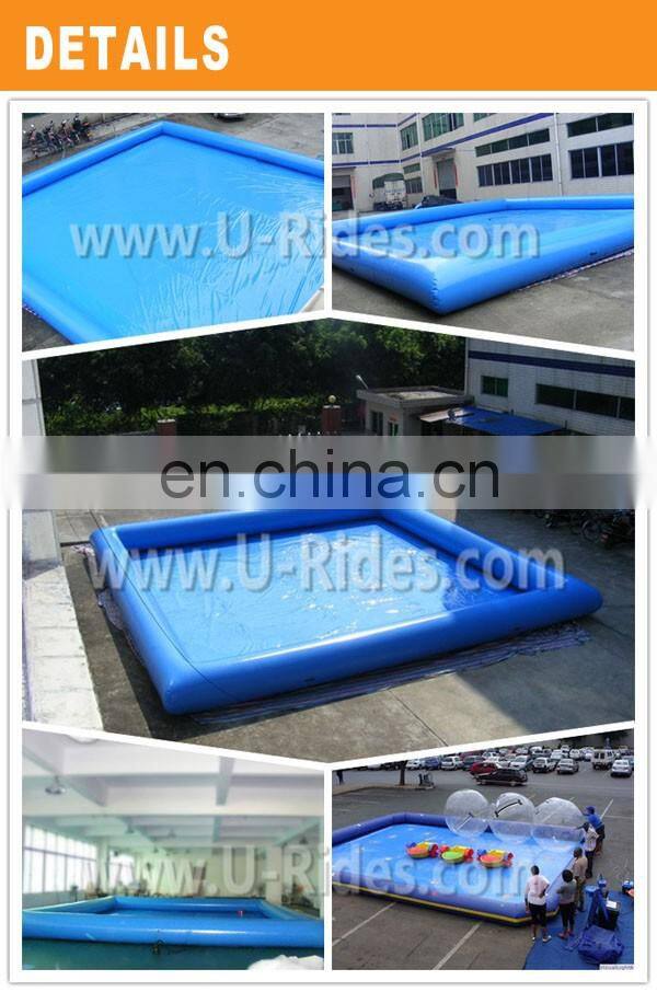 Factory price customized dark blue inflatable swimming water pool For indoor