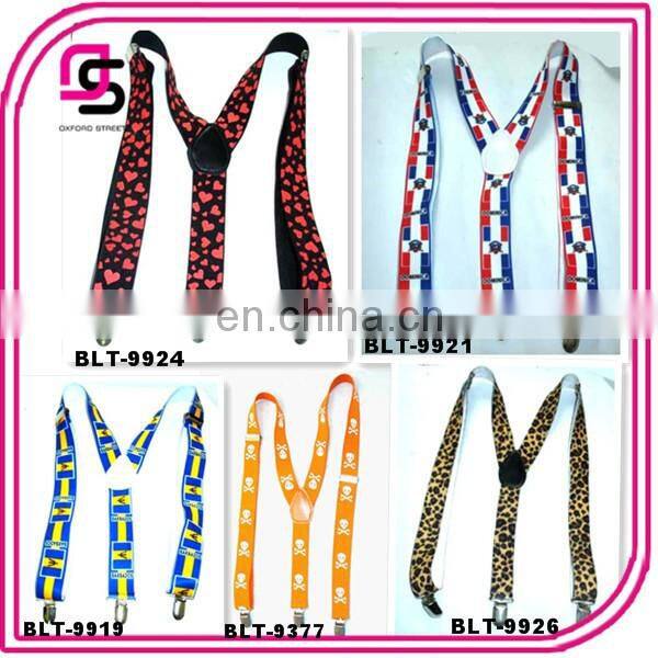 2015 new bright color High quality cartoon kids suspender