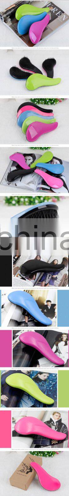 TT comb Mini paddle hair brush,hair comb/rainbow easy magic Hair comb