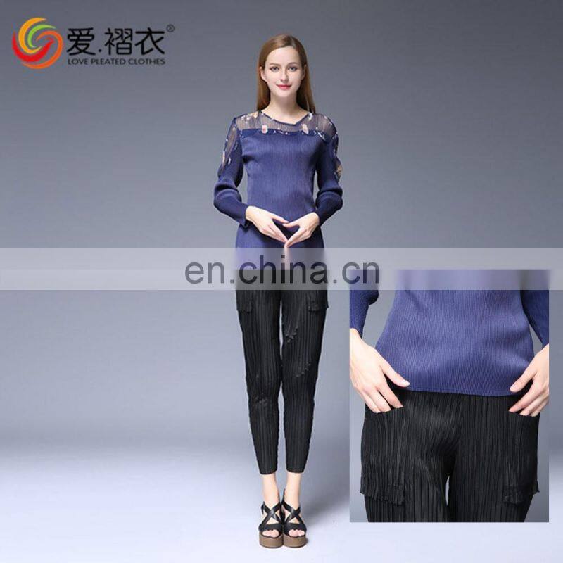 2016 New arrival factory supply khaki and black female crop jeans thick girls tight jeans pants