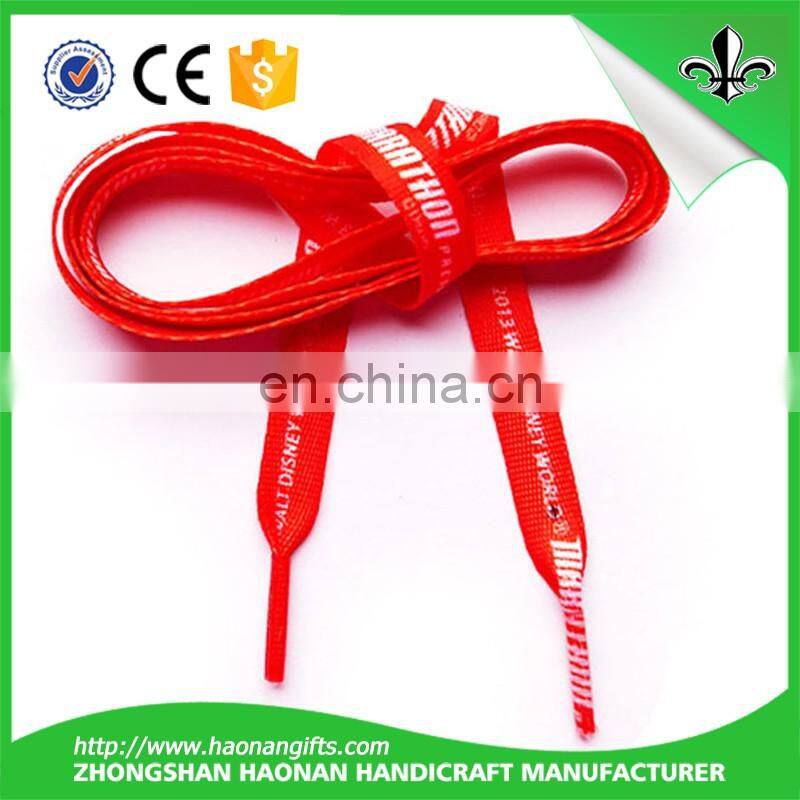Custom printed wholesale poyester elastic shoelaces