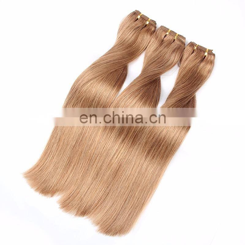 Ideal hair White Women Human Hair Ponytail Kinky Straight Hair Weft