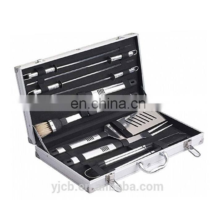 2017 SGS standard High quality set of 9 pcs barbecure tools grilling accessories