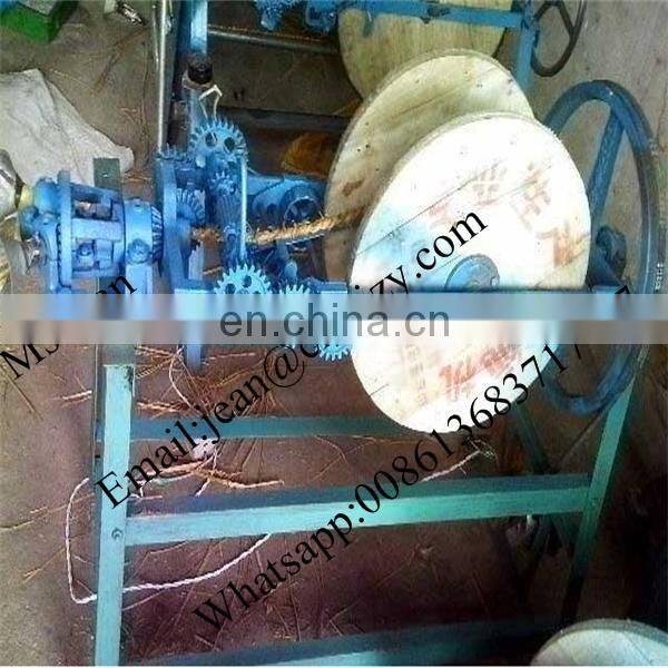 Simple Rice Straw Rope Making Machine | Hay Straw Knitting Machine | Reed Straw Rope Spinning Machine