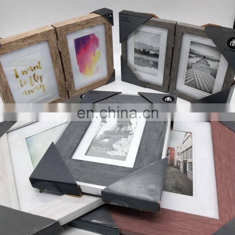 Wholesale Simple Art Glass Picture Frame For Wedding Transparent Glass Panel Photo Frame