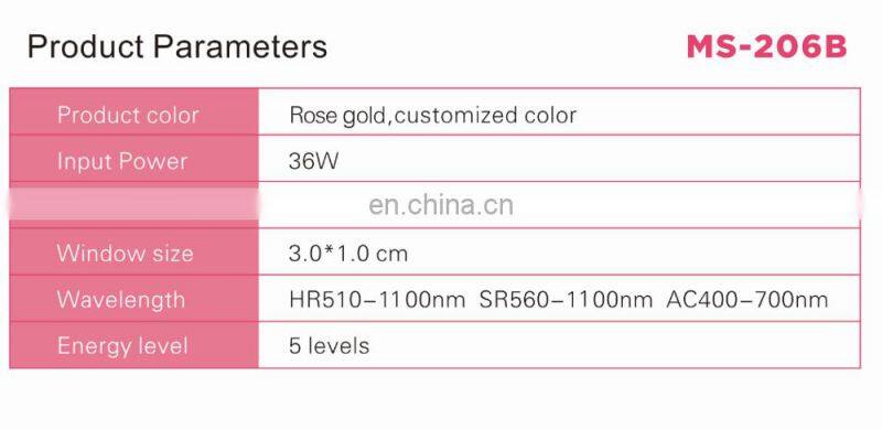 Portable Ipl laser epilator hair loss removal machine IPL Hair Removal