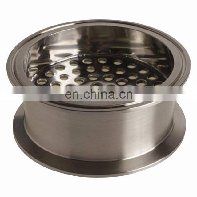 Sanitary Tri clamp spool with Filter Plate filtering stack under dewaxing column