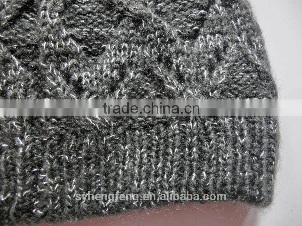 Wholesale fashion two-pieces knitted hat and scarf