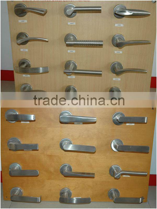 LH011:Trust Stainless Steel Solid Lever Handle with Escutcheon