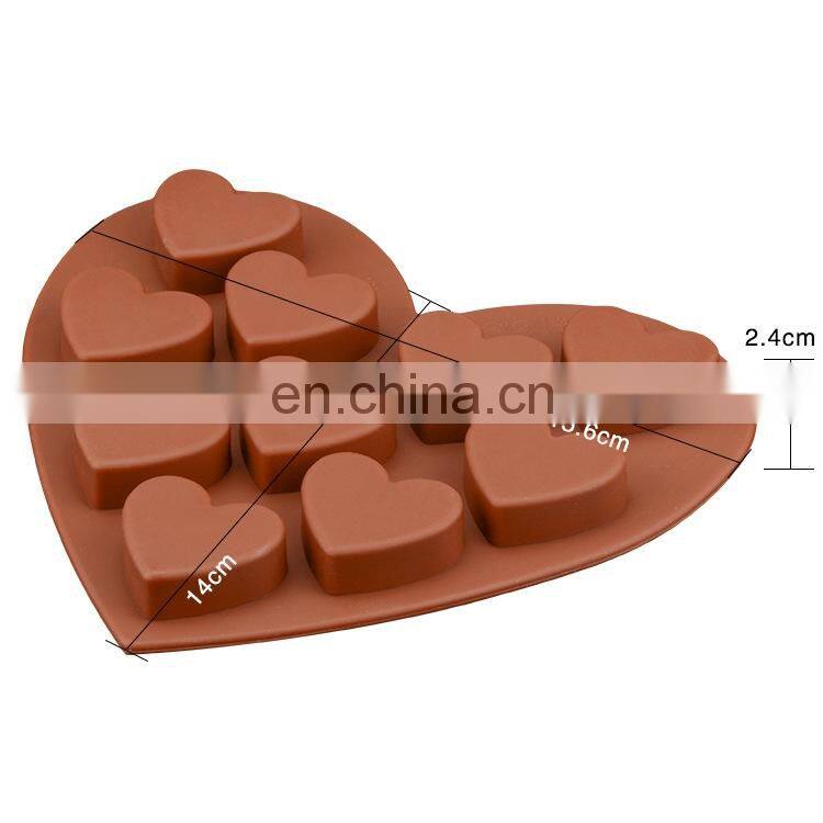Heart-shaped Chocolate Silicone Mold Candy Mold Ice Baking Mould Heart Shape Moulds Dishwasher Safe Kitchen Accessaries