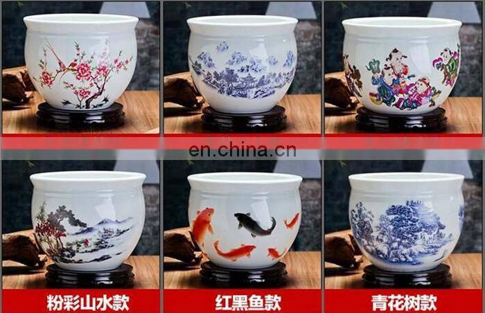 W12inches jingdezhen porcelain ceramic table indoor decorative flower pots