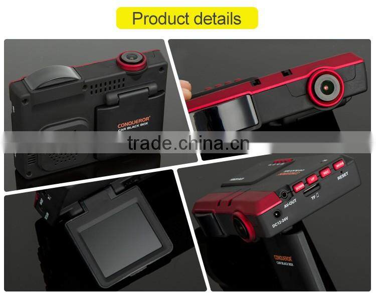 HD 1080P Car alarm system with Radar Detector with Car Camera With Radar Speed Alarm