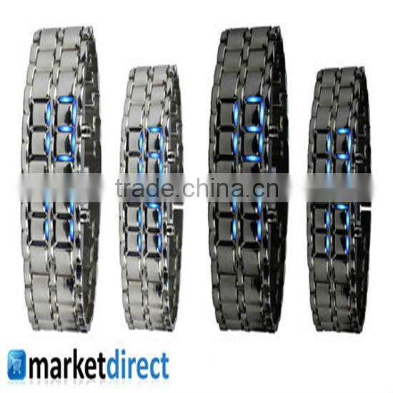 2013 fashion led watch sport stainless steel back