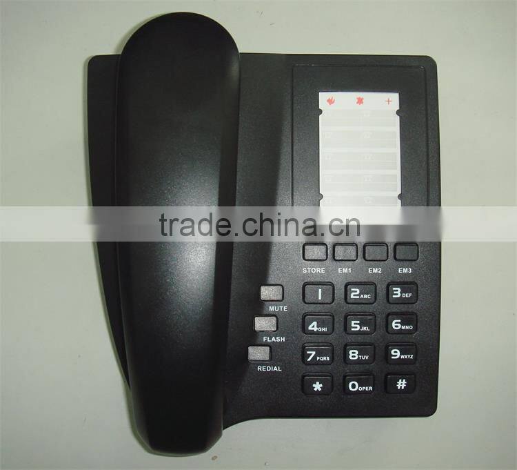High quality desktop style speed dial 3 memories basic simple telephone