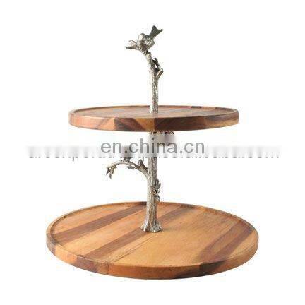 round hammered cake stand for sale