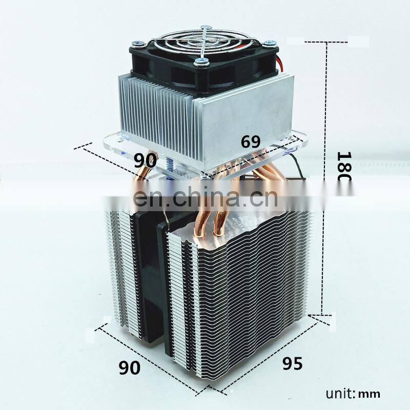 DIY Semiconductor Cooling Refrigeration Device Homemade Small Refrigerator Air Conditioner with Power