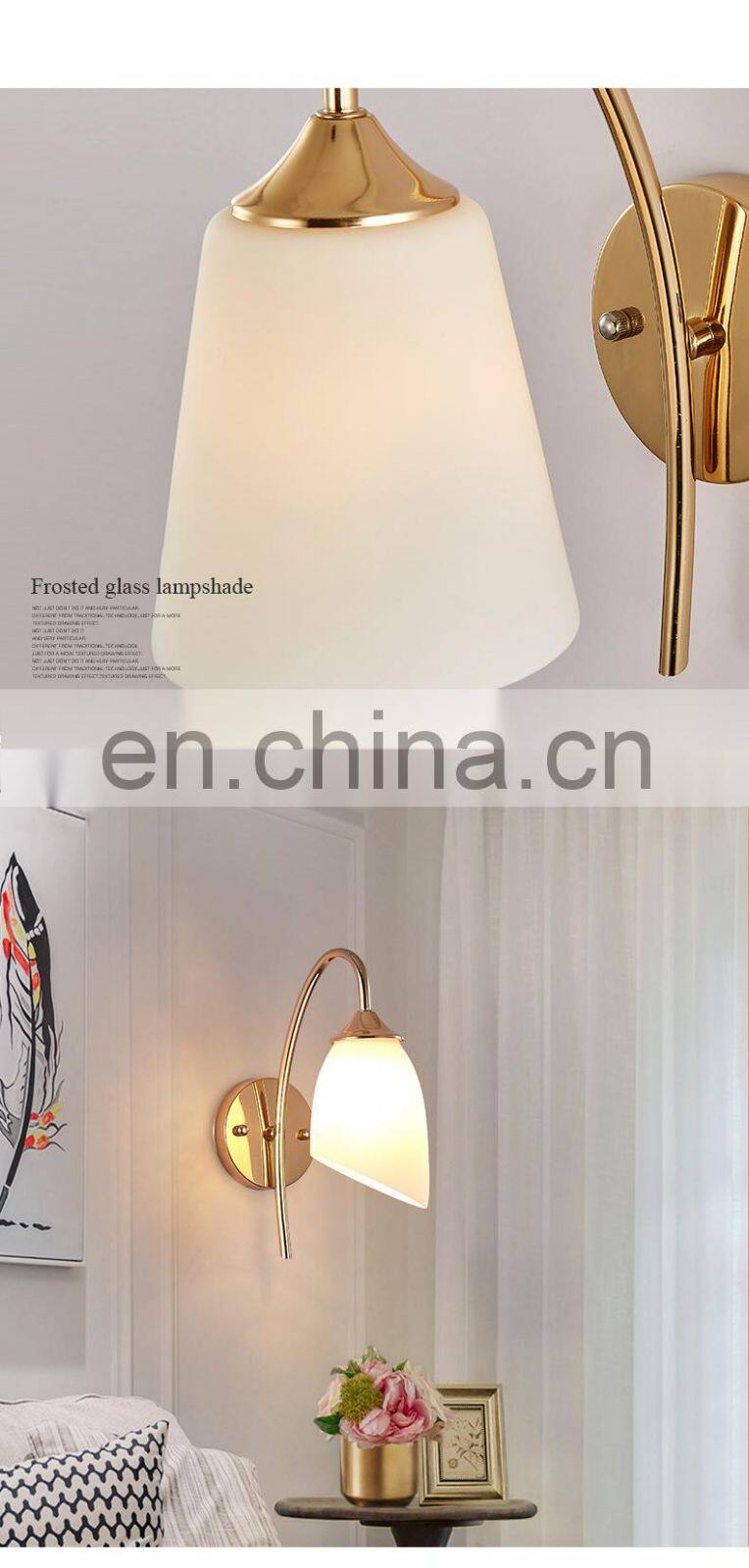 Modern minimalist creative fishing pole elbow wall lamp Metal American light luxury living room bedroom bedside wall lamps