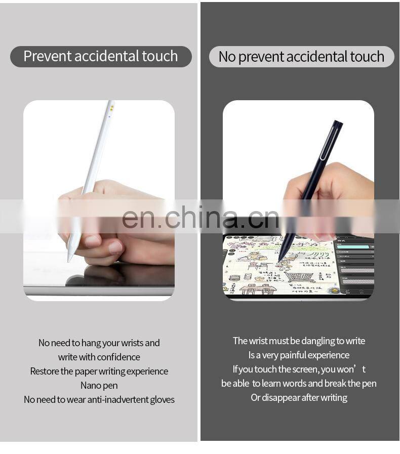 Active tablet stylus pen capacitive for iPad with Tilt Sensitive Magnetic suction charging Compatible with 2018 and later model