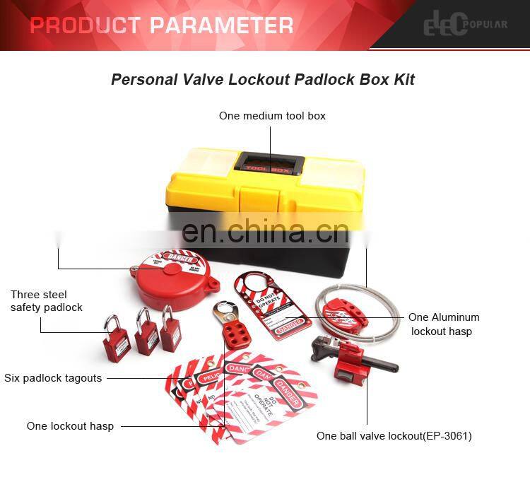 Industrial High Security Device Safety Padlocks Gate Valve Lockout Kits