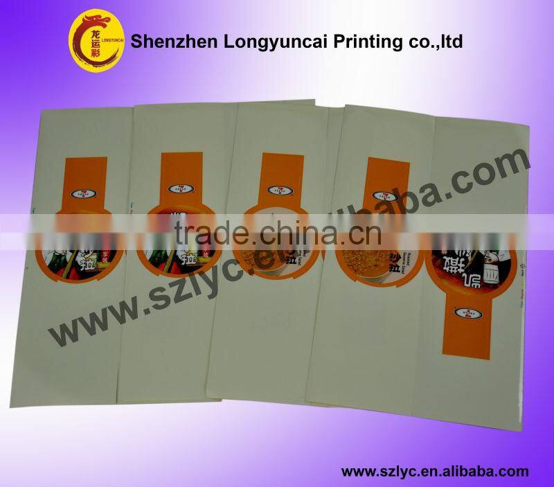 Good price transparent pet label sticker strong adhesive