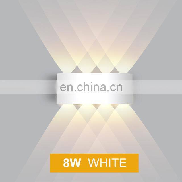 LED Wall Lamp Outdoor Waterproof Garden Lighting Aluminum Indoor Bedroom Living Room Stairs Wall Light
