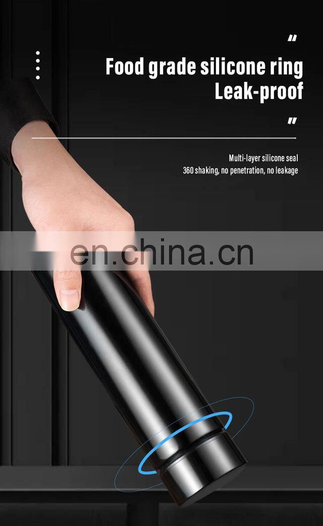 LED Smart Temperature Sublimation Tumbler LED Temperature Display Stainless Steel Vacuum Flasks & Thermoses Round 1 Pcs 5pcs