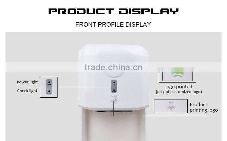 Factory whosale automatic hand dryers with tray hotel restaurant infrared sensor hand blow dryer customized plug hand dryer