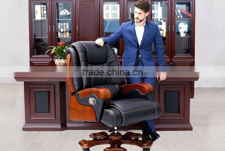 China classical leather office reclining seat