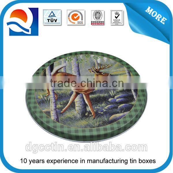 Round shape burner tin cover