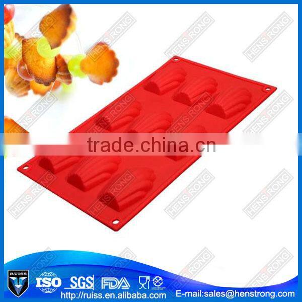 Shell shape cute silicone cookie /biscuit mould