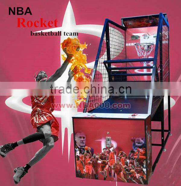 Rocket Team Best-quality Coin Operated Basketball Game Shooting Machine