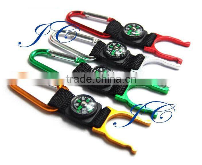 Fashion multitool aluminum carabiner with strap by manufacture