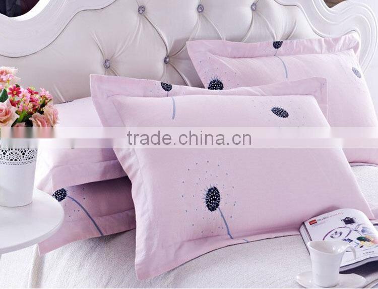 Custom printed cotton home colorful pillow cases bulk