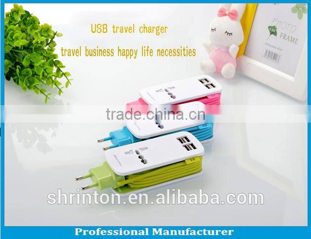 5V 4.2A 4 port USB travel charger. home charger with CE FCC Rohs