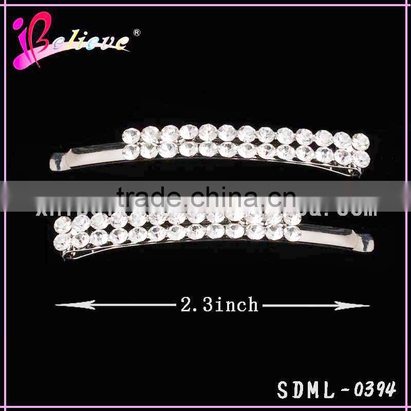 Low MOQ hair bobby pin wholesale hairpins for girls, crystal hair pin