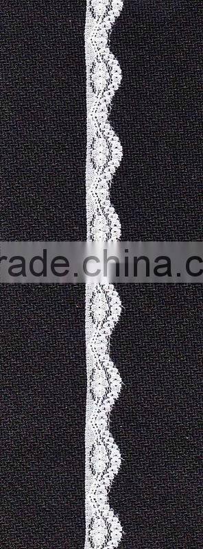 Top quality beautiful stretch lace stocks in white color