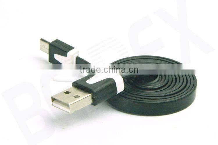 Slim Flat Electric Data Connector Micro USB Cable