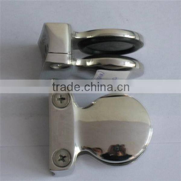 Safe square frameless glass spigot fitting