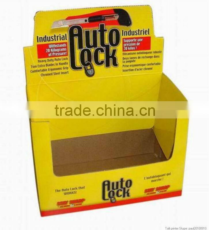 printed folding corrugated display boxes