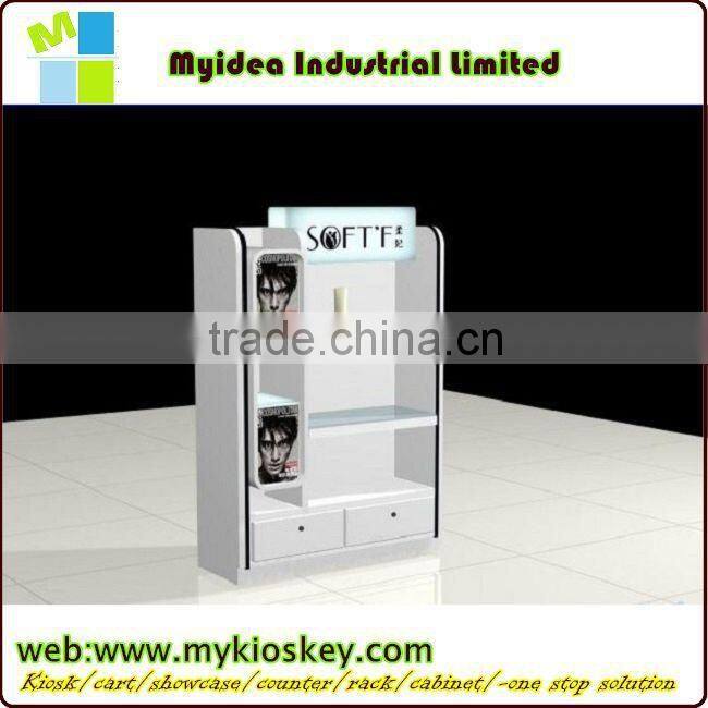 New brand cosmetic shop design lighting makeup case with stand