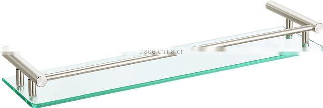 stainless steel glass shelf/bathroom accessories/bathroom glass shelf