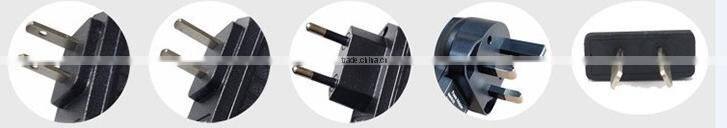 Shenzhen Factory 12v 2a Black PC Wall Mount Power Adapter